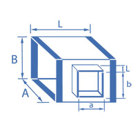 тройник прямоугольного сечения