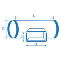 Тройник круглого сечения