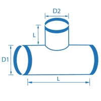 Тройник круглого сечения