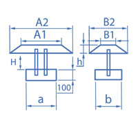 Прямоугольный зонт