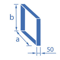 заглушка прямоугольного сечения